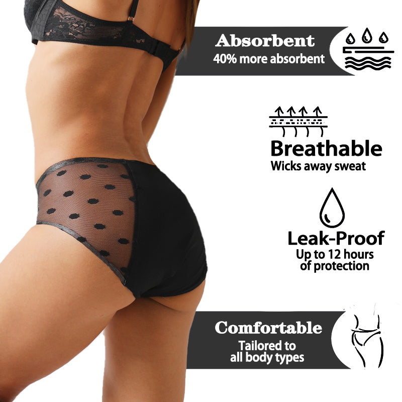 Safe V High Quality Transparent Lace Panties Black Classic Design Ladies Panties