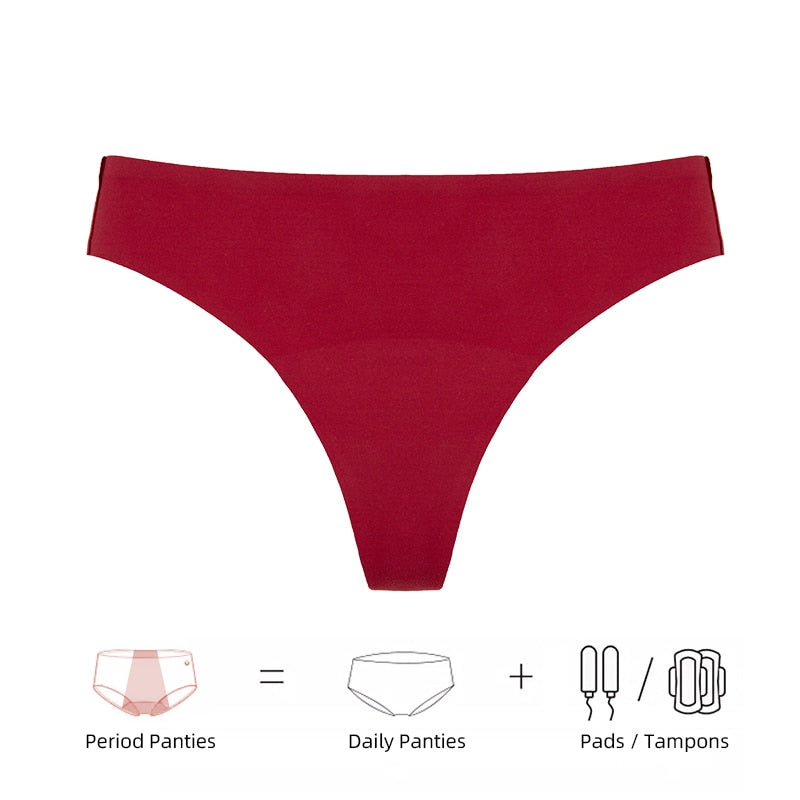 Safe V Women's Sexy Underwear Menstrual Period Brief High-Cut Bikinis Menstrual Leak Proof Underwear for Women 7 Colors Dropshipping